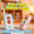 Kids Video Walkie Talkie Set 2PCS Rechargeable 2-inch High-definition Screen One-Click Call Cartoon Intercom Gift
