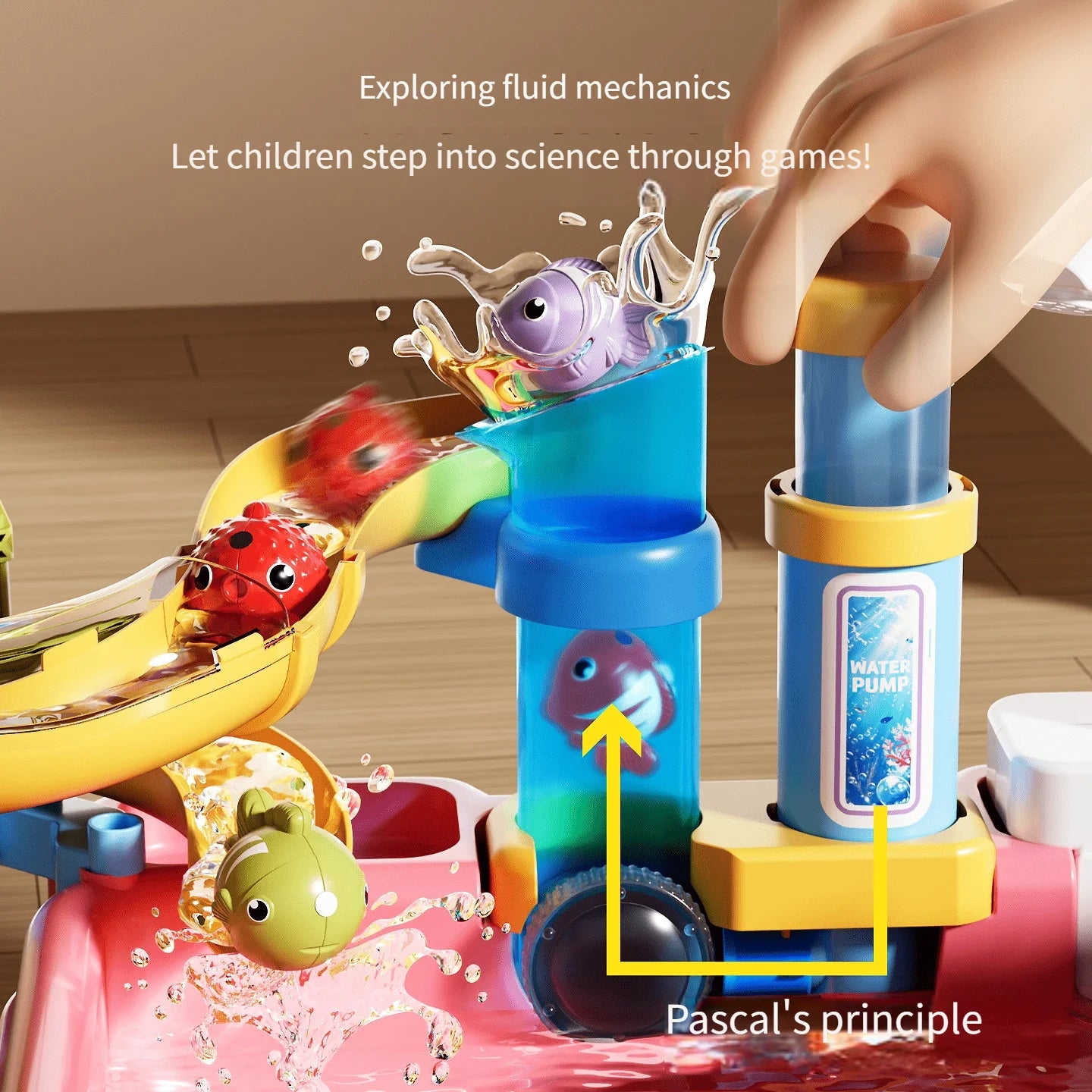 Children's water play toys: water, food and fruit washing simulation bowl, automatic kitchen, magnetic fishing, educational toys
