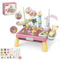 Children's water play toys: water, food and fruit washing simulation bowl, automatic kitchen, magnetic fishing, educational toys